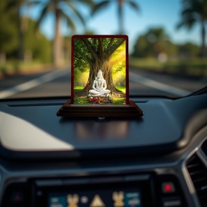Car Desk/Table Top Lord Shiva Wooden Photo Stand 3x4 Inches, Compact & Stylish Spiritual Display For Car, Home & Office (Pack Of 1) (F14628) Car Desk/Table Top Lord Shiva Wooden Photo Stand 3x4 Inches, Compact & Stylish Spiritual Display For Car, Home & Office (Pack Of 1) (F14628)