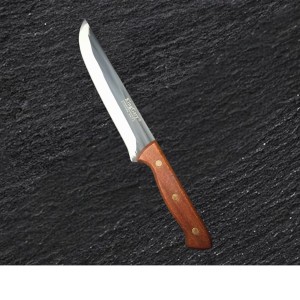 Stainless Steel Kitchen Knife with Wooden Handle – Razor Sharp Multipurpose Chef Utility Knife for Cutting, Slicing & Chopping (Large)