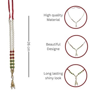 Hitech Sales Artificial Pearl and Bead Decorative Garland Mala for Pooja, Mandir, Home Dcor, and Festivals | Multicolor Design with Pendant Hanging (26 cm - Small - 1 Piece) Hitech Sales Artificial Pearl and Bead Decorative Garland Mala for Pooja, Mandir, Home Dcor, and Festivals | Multicolor Design with Pendant Hanging (26 cm - Small - 1 Piece)