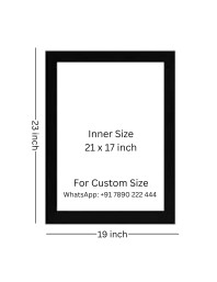 The beautiful butterfly Photo Frame Funny Animal and Bird Cartoon Art, Black color, 19x23 Inch