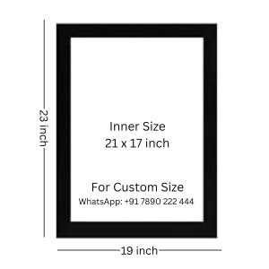 The beautiful butterfly Photo Frame Funny Animal and Bird Cartoon Art, Black color, 19x23 Inch