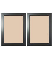 Set of 2 Black Photo Frames for Wall or Table – Modern Minimalist Design, Premium Synthetic Wood, Fits Photos – Stylish Home & Office Décor Frame Set