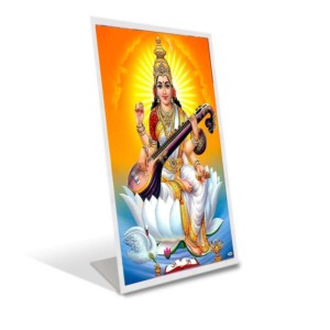 Car Desk/Table Top Maa Saraswati Acrylic L-Style Photo Stand - 2.5x3.5 Inches, Compact And Stylish Spiritual Display (F6700) Car Desk/Table Top Maa Saraswati Acrylic L-Style Photo Stand - 2.5x3.5 Inches, Compact And Stylish Spiritual Display (F6700)