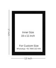 Well dressed cartoon animal Photo Frame Funny Animal and Bird Cartoon Art, Black color, 13x17 Inch