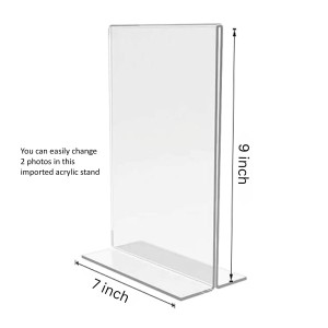 Sri Hanuman & Lord Ganesh Acrylic T-Style Photo Stand - 7x9 Inches, Compact and Stylish Spiritual Display, easily change 2 photos (Pack of 1) Sri Hanuman & Lord Ganesh Acrylic T-Style Photo Stand - 7x9 Inches, Compact and Stylish Spiritual Display, easily change 2 photos (Pack of 1)