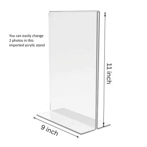 Anandamayee Debi Acrylic T-Style Photo Stand - 9x11 Inches, Compact and Stylish Spiritual Display, easily change 2 photos (Pack of 1) Anandamayee Debi Acrylic T-Style Photo Stand - 9x11 Inches, Compact and Stylish Spiritual Display, easily change 2 photos (Pack of 1)