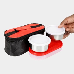 Hitech Sales 300ml Plastic & Steel Lunch Box – Black Leakproof Tiffin Box for Office & School Hitech Sales 300ml Plastic & Steel Lunch Box – Black Leakproof Tiffin Box for Office & School