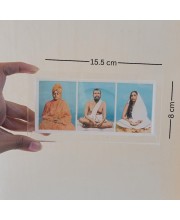 Hitech Sales Swami Vivekananda and Ramakrishna Paramahansa and Sarada maa photo, Three pictures in one Frame, Acrylic photo frame for Table, living room, gifts (6 x 3 inch)