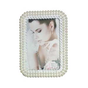 HiTechMart Table Photo Frame for Home Décor | Rectangular Wedding Photo Frame (4x6 Inch, White) | Beautiful Pearl & Crystal Design | Personalised Gift for Anniversary, Valentine, Birthday HiTechMart Table Photo Frame for Home Décor | Rectangular Wedding Photo Frame (4x6 Inch, White) | Beautiful Pearl & Crystal Design | Personalised Gift for Anniversary, Valentine, Birthday