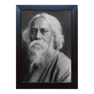 Hitech Rabindranath Tagore photo frame for table, Study & living room, gifts (Pvc Frame and Front face - Glass, 8 x 6 inch)