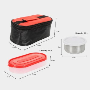 Hitech Sales 300ml Plastic & Steel Lunch Box – Black Leakproof Tiffin Box for Office & School Hitech Sales 300ml Plastic & Steel Lunch Box – Black Leakproof Tiffin Box for Office & School