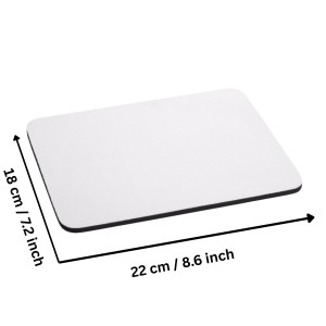 Mouse Pad, Blank White Sublimation Mouse Pad with Anti-Slip Natural Rubber Base, Smooth Surface for Office, Home & Gaming – Pack of 2 Mouse Pad, Blank White Sublimation Mouse Pad with Anti-Slip Natural Rubber Base, Smooth Surface for Office, Home & Gaming – Pack of 2