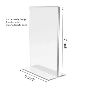 Tara Debi Acrylic T-Style Photo Stand - 5x7 Inches, Compact and Stylish Spiritual Display, easily change 2 photos (Pack of 1) Tara Debi Acrylic T-Style Photo Stand - 5x7 Inches, Compact and Stylish Spiritual Display, easily change 2 photos (Pack of 1)