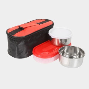 Hitech Sales 300ml Plastic & Steel Lunch Box – Black Leakproof Tiffin Box for Office & School Hitech Sales 300ml Plastic & Steel Lunch Box – Black Leakproof Tiffin Box for Office & School