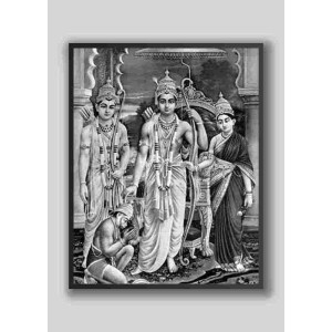 Ram Sita with Laxman Hanuman ji Wood laminated Photo Frame for Wall Hanging/Gift/Temple/puja Room/Home Decor Ram Sita with Laxman Hanuman ji Wood laminated Photo Frame for Wall Hanging/Gift/Temple/puja Room/Home Decor