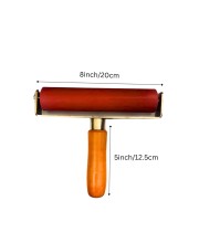 Rubber Brayer Roller with Wooden Handle – 8-Inch Ink Roller for Printmaking, Stamping, Crafting, and Scrapbooking – Durable Steel Frame & Smooth Rolling for Even Ink Application. Rubber Brayer Roller with Wooden Handle – 8-Inch Ink Roller for Printmaking, Stamping, Crafting, and Scrapbooking – Durable Steel Frame & Smooth Rolling for Even Ink Application.