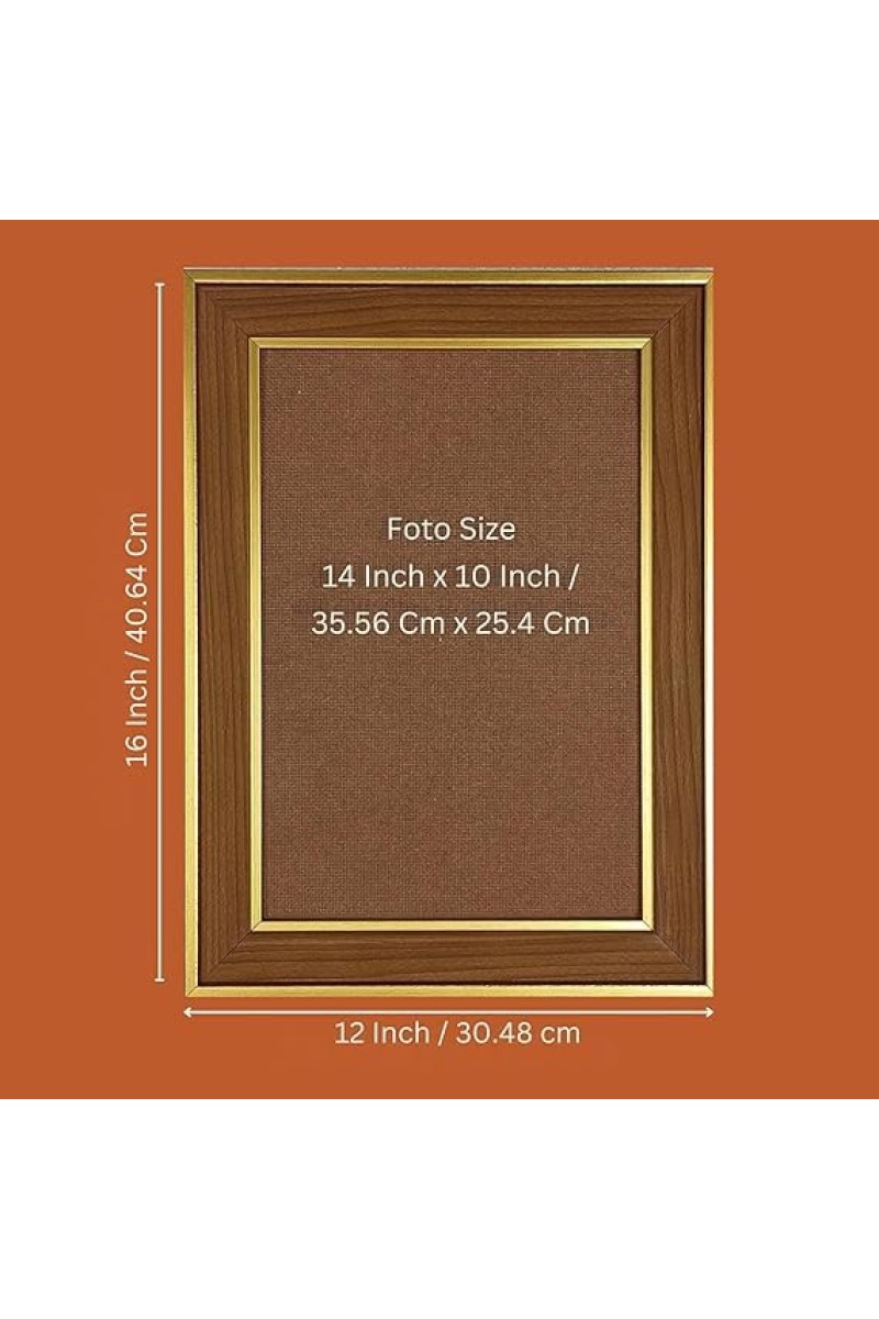 Baby Krishna eating butter Photo Frame - 12x16 Inches, Brown Wooden Frame for Home, Office & Temple Decoration