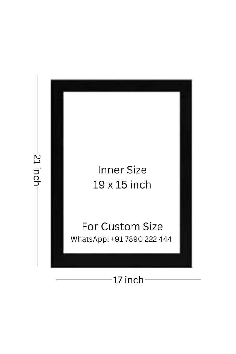 The funny cat is doing karate Photo Frame Funny Animal and Bird Cartoon Art, Black color, 17x21 Inch
