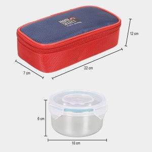 Hitech Sales 300ml Plastic & Steel Lunch Box – Red Leakproof Tiffin Box for Office & School Hitech Sales 300ml Plastic & Steel Lunch Box – Red Leakproof Tiffin Box for Office & School