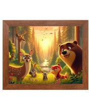 AI Funny Polar bear Art Picture for Kids - 10x14 inches, Brown Color - Perfect Wall Decor for Children's Room AI Funny Polar bear Art Picture for Kids - 10x14 inches, Brown Color - Perfect Wall Decor for Children's Room