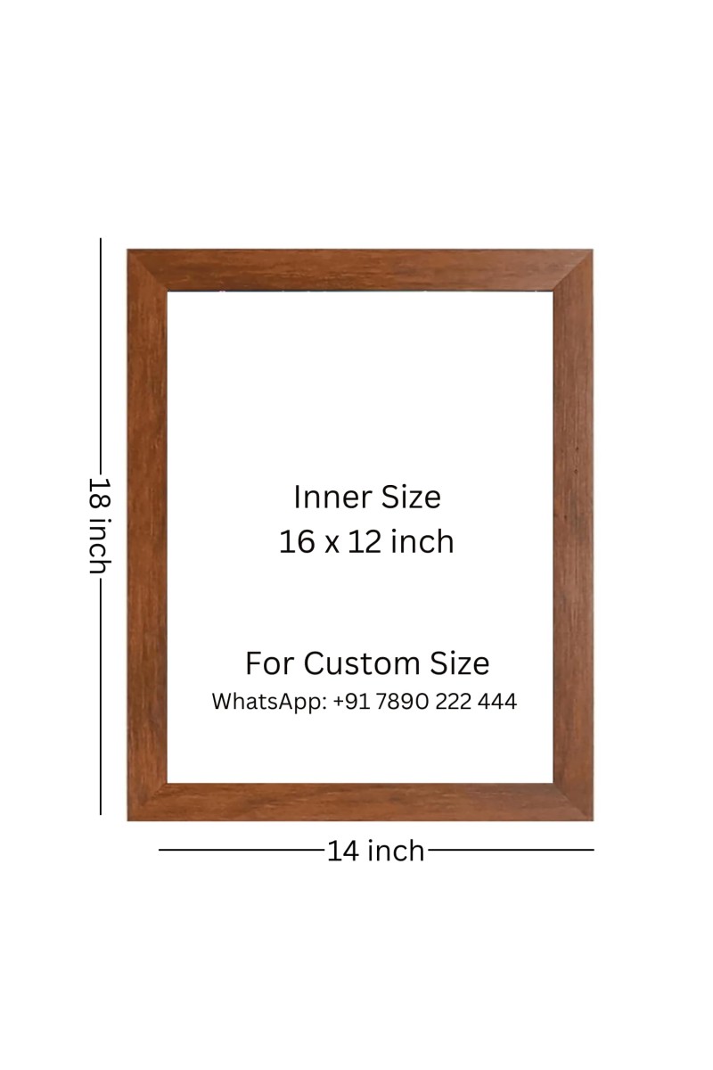 Buddha & Famous Quote Brown Frame, 14x18InchesInspirational Wall Art for Office, Home DecorIdeal Spiritual Gift