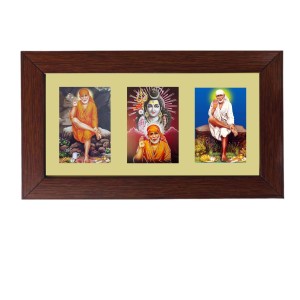 Sri Sai Baba Color Photo Frame - 5x7 Inch, Elegant Religious Home & Temple Decor Sri Sai Baba Color Photo Frame - 5x7 Inch, Elegant Religious Home & Temple Decor