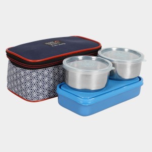 Steel Lunch Box - 2 Bowls,1Container 1Bag Bowl: 10 X 5 cm, Box: 20 X 10 X 4.5 cm, 2 Steel Bowl,1 Container,1 Bag Steel Lunch Box - 2 Bowls,1Container 1Bag Bowl: 10 X 5 cm, Box: 20 X 10 X 4.5 cm, 2 Steel Bowl,1 Container,1 Bag
