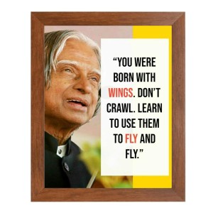 A P J Abdul Kalam & Famous Quote Brown Frame, 10x14InchesInspirational Wall Art for Office, Home DecorIdeal Spiritual Gift A P J Abdul Kalam & Famous Quote Brown Frame, 10x14InchesInspirational Wall Art for Office, Home DecorIdeal Spiritual Gift