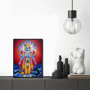 Vishnu Laminated Photo - 13x15 Inches, Divine Blessings for Home & Office and Temple Decoration Vishnu Laminated Photo - 13x15 Inches, Divine Blessings for Home & Office and Temple Decoration