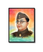 Netaji Subhash Candra Bose Laminated Photo (11x13 Inches Without glass) Divine Blessings for Table and Walls,Home & Office and Temple Decoration