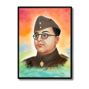 Netaji Subhash Candra Bose Laminated Photo (11x13 Inches Without glass) Divine Blessings for Table and Walls,Home & Office and Temple Decoration