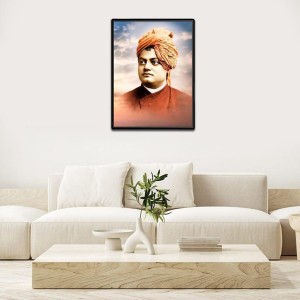 Swami Vivekananda Laminated Photo - 5x7 Inches, Divine Blessings for Home & Office and Temple Decoration