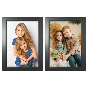 Set of 2 Black Photo Frames for Wall & Table Décor – Modern Minimalist Empty Picture Frames for Home & Office, Display Portrait or Landscape Orientation. (2, Medium) Set of 2 Black Photo Frames for Wall & Table Décor – Modern Minimalist Empty Picture Frames for Home & Office, Display Portrait or Landscape Orientation. (2, Medium)