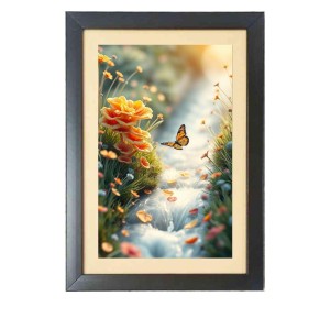 The beautiful butterfly is flying Black Photo Frame Funny Animal and Bird Cartoon Art The beautiful butterfly is flying Black Photo Frame Funny Animal and Bird Cartoon Art