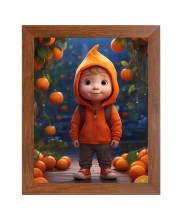 AI Funny KId Art Picture for Kids - 10x14 inches, Brown Color - Perfect Wall Decor for Children's Room AI Funny KId Art Picture for Kids - 10x14 inches, Brown Color - Perfect Wall Decor for Children's Room