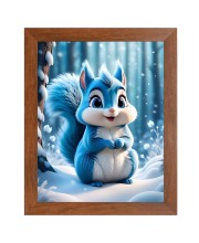 AI Funny Squirrel Art Picture for Kids - 10x14 inches, Brown Color - Perfect Wall Decor for Children's Room AI Funny Squirrel Art Picture for Kids - 10x14 inches, Brown Color - Perfect Wall Decor for Children's Room