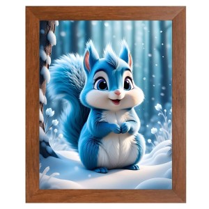 AI Funny Squirrel Art Picture for Kids - 16x20 inches, Brown Color - Perfect Wall Decor for Children's Room AI Funny Squirrel Art Picture for Kids - 16x20 inches, Brown Color - Perfect Wall Decor for Children's Room