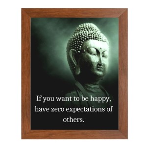 Buddha & His Famous Quote Photo Frame - Brown Frame, Perfect for Office & Wall Decoration, Ideal Gift Buddha & His Famous Quote Photo Frame - Brown Frame, Perfect for Office & Wall Decoration, Ideal Gift