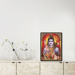 Shiva Family Laminated Photo - 5x7 Inches, Divine Blessings for Home & Office and Temple Decoration Shiva Family Laminated Photo - 5x7 Inches, Divine Blessings for Home & Office and Temple Decoration