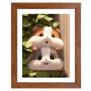AI Funny Cute Cat Art Picture for Kids - 10x14 inches, Brown Color - Perfect Wall Decor for Children's Room AI Funny Cute Cat Art Picture for Kids - 10x14 inches, Brown Color - Perfect Wall Decor for Children's Room