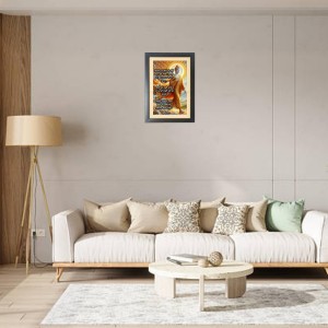 Buddha & His Famous Quote Photo Frame - Brown Frame, 11x15 Inches, Perfect for Office & Wall Decoration, Ideal Gift