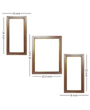 3-Pack A Glimpse of Eternity Photo Frames - 2 Pieces 8x15 Inch & 1 Piece 12x15 Inch - Rustic Wall Art for Home & Office Decor - Botanical Wall Hanging for Living Room, Bedroom, or Workspace