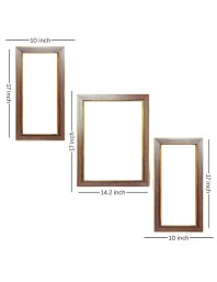 3-Pack The Art of a Perfect View Photo Frames - 2 Pieces 10x17 Inch & 1 Piece 14x17 Inch - Rustic Wall Art for Home & Office Decor - Botanical Wall Hanging for Living Room, Bedroom, or Workspace