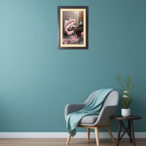 The beautiful fish Photo Frame Funny Animal and Bird Cartoon Art, Black color, 19x23 Inch The beautiful fish Photo Frame Funny Animal and Bird Cartoon Art, Black color, 19x23 Inch