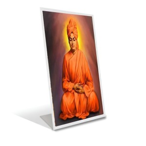 Car Desk/Table Top Sri Swami Vivekananda Acrylic L-Style Photo Stand - 2.5x3.5 Inches, Compact And Stylish Spiritual Display (F6709) Car Desk/Table Top Sri Swami Vivekananda Acrylic L-Style Photo Stand - 2.5x3.5 Inches, Compact And Stylish Spiritual Display (F6709)