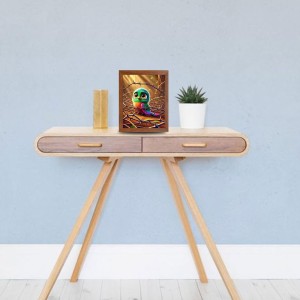 AI Funny Cute Bird Art Picture for Kids - 16x20 inches, Brown Color - Perfect Wall Decor for Children's Room AI Funny Cute Bird Art Picture for Kids - 16x20 inches, Brown Color - Perfect Wall Decor for Children's Room