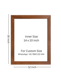 Buddha & Famous Quote Brown Frame, 12x16InchesInspirational Wall Art for Office, Home DecorIdeal Spiritual Gift