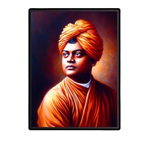 Swami Vivekananda Laminated Photo - 5x7 Inches, Divine Blessings for Home & Office and Temple Decoration