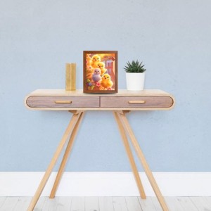 AI Funny Cute Duck Art Picture for Kids - 10x14 inches, Brown Color - Perfect Wall Decor for Children's Room AI Funny Cute Duck Art Picture for Kids - 10x14 inches, Brown Color - Perfect Wall Decor for Children's Room