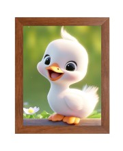 AI Funny Cute Duck Art Picture for Kids - 10x14 inches, Brown Color - Perfect Wall Decor for Children's Room AI Funny Cute Duck Art Picture for Kids - 10x14 inches, Brown Color - Perfect Wall Decor for Children's Room